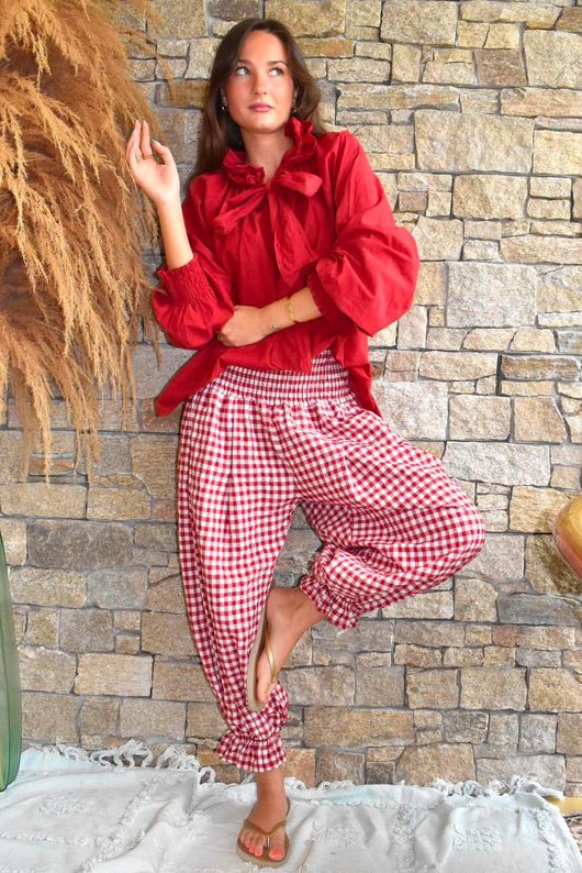 Larc Poet Blouse Sangria